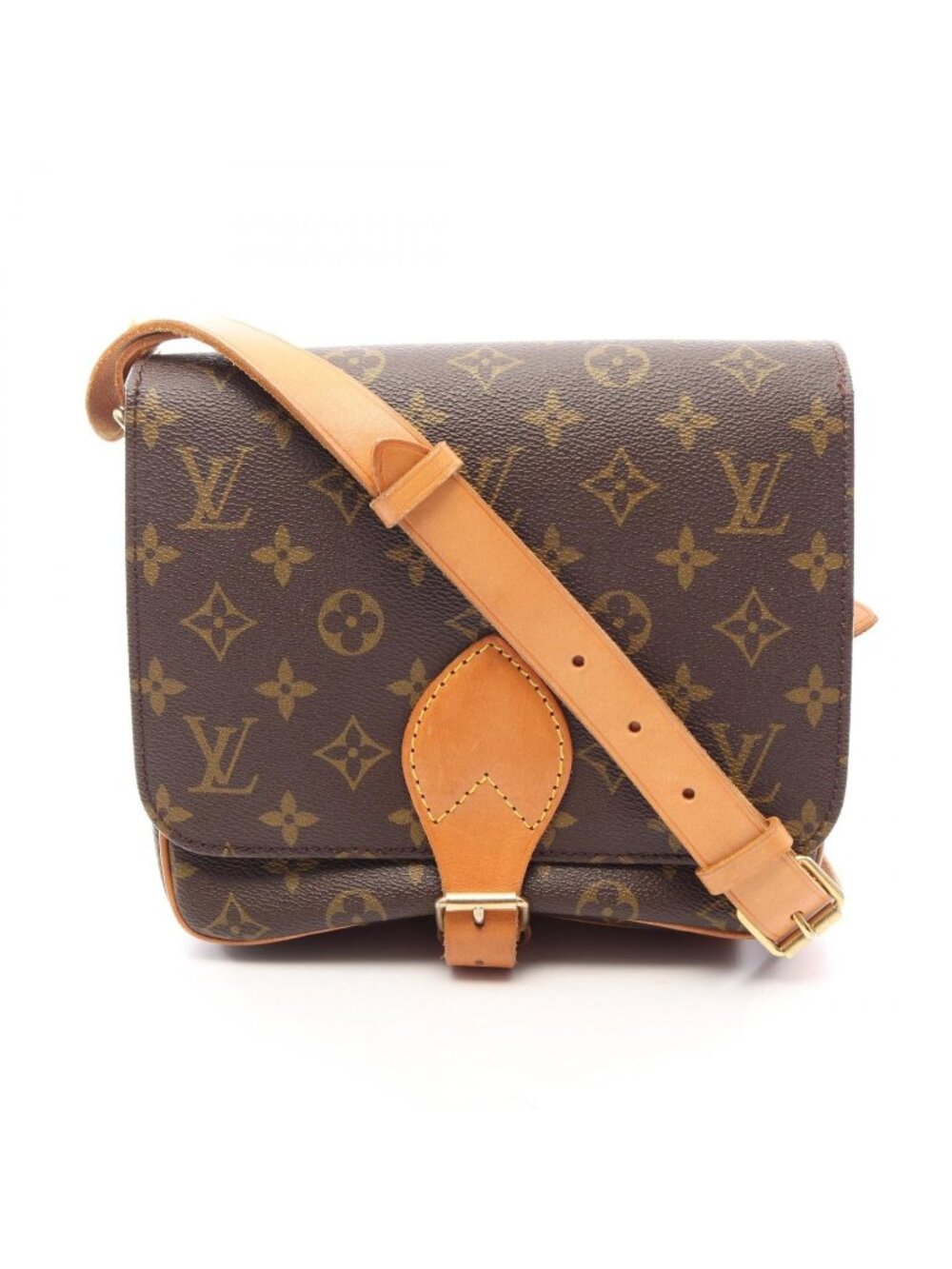 Louis Vuitton Shoulder Bag Cartouchiere MM Monogram Leather